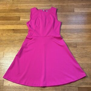 Jennifer Lopez Fit & Flare Dress - Pink - Size 8